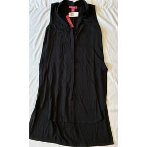 Catherine Malandrino Women’s Sleeveless Button Up Blouse Top Dress Size L / NWT